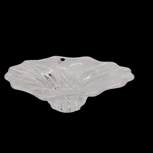 Wavy Clear Glass Decorative Accent Dish